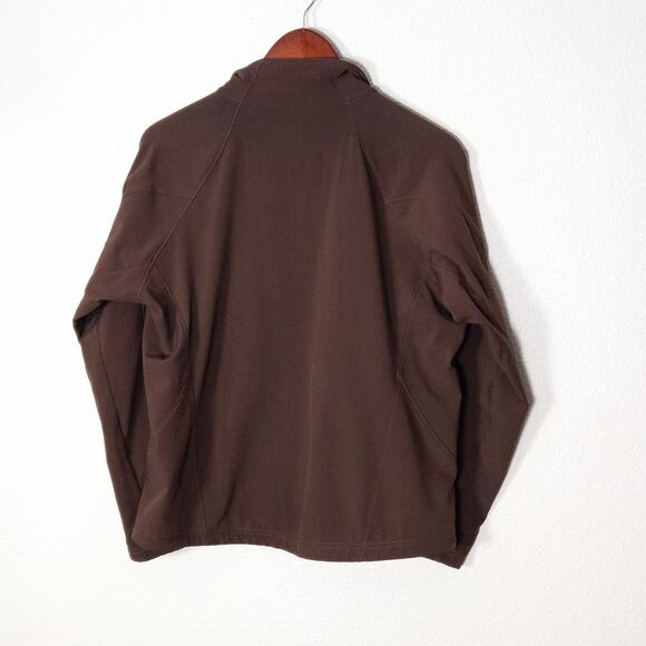 REI Women’s Jacket Brown Softshell Fleece Lined Zip Front Pockets Size Medium - Picture 3 of 12